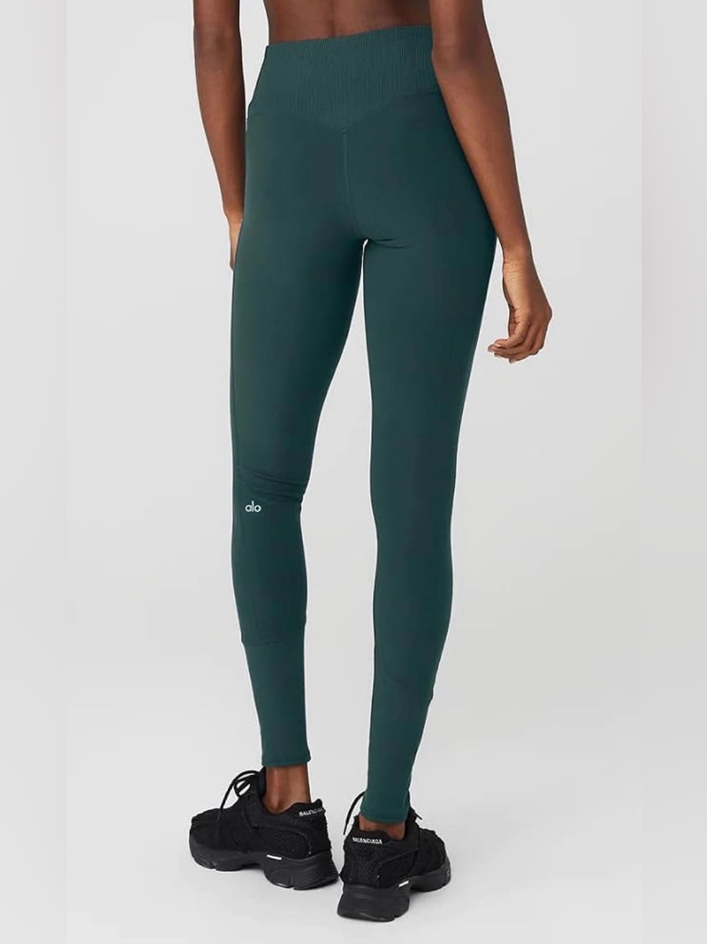 ALO Yoga High-Rise Forest Green Leggings size M